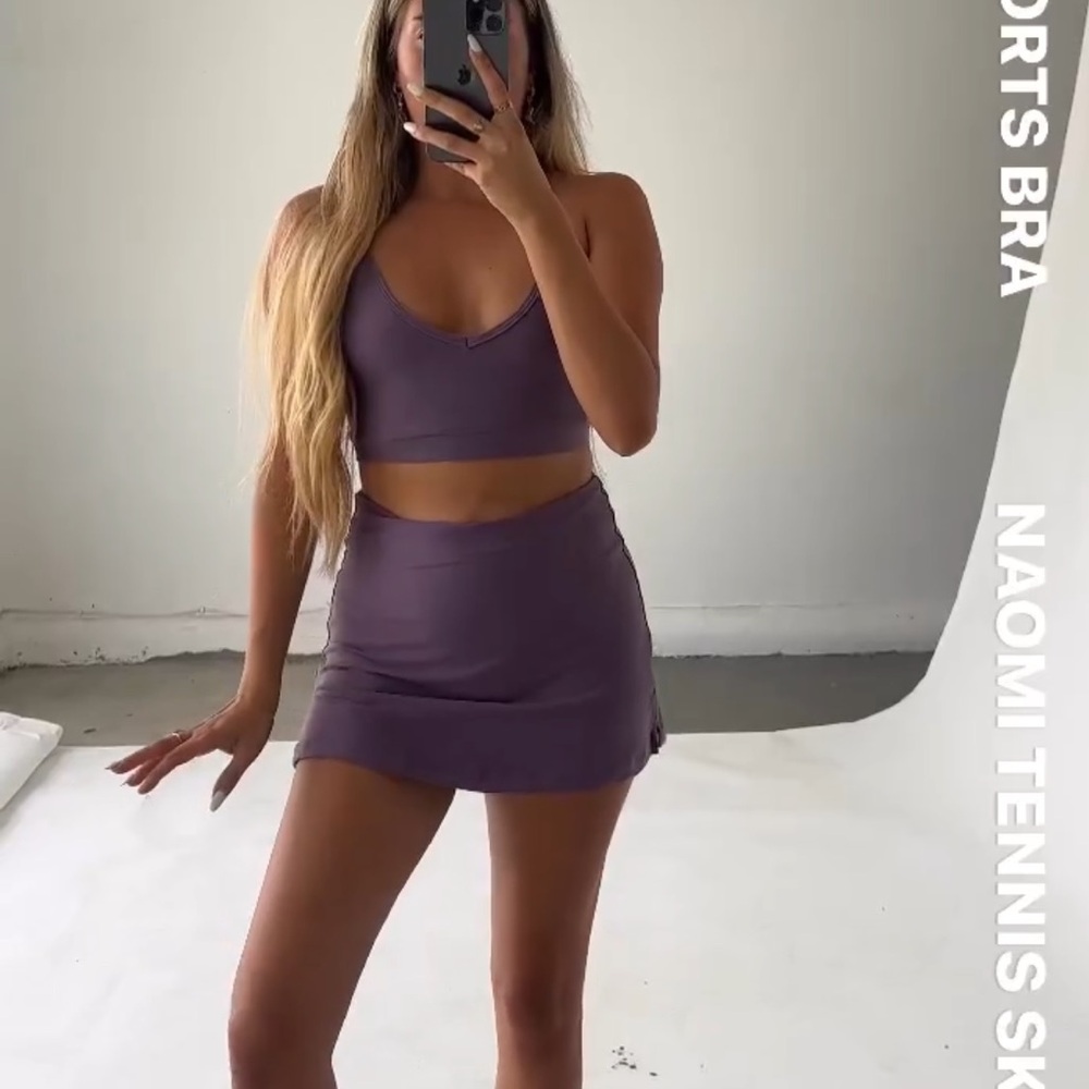 Skatie Purple Mini Tennis Skirt